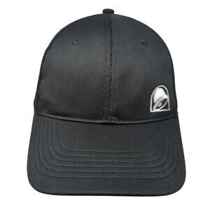 Taco Bell Snapback Hat Black One Size Adjustable Embroidered Lightweight 6 Panel